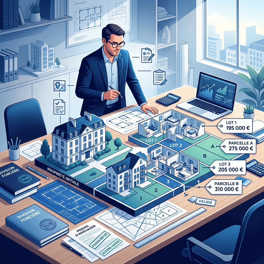 Division foncière d'un terrain : logigramme